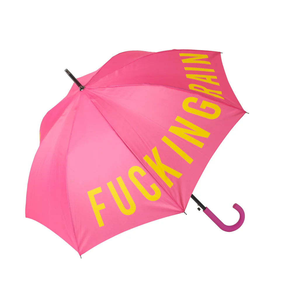 Umbrella "Fucking Rain" - Pink