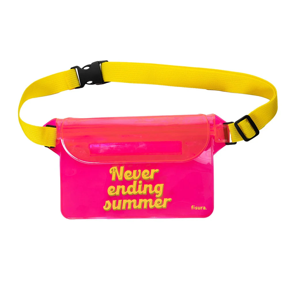 Waterproof Fanny Pack "Never Ending Summer" - Pink