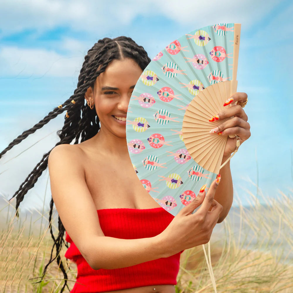 Hand Fan "Swimmers"