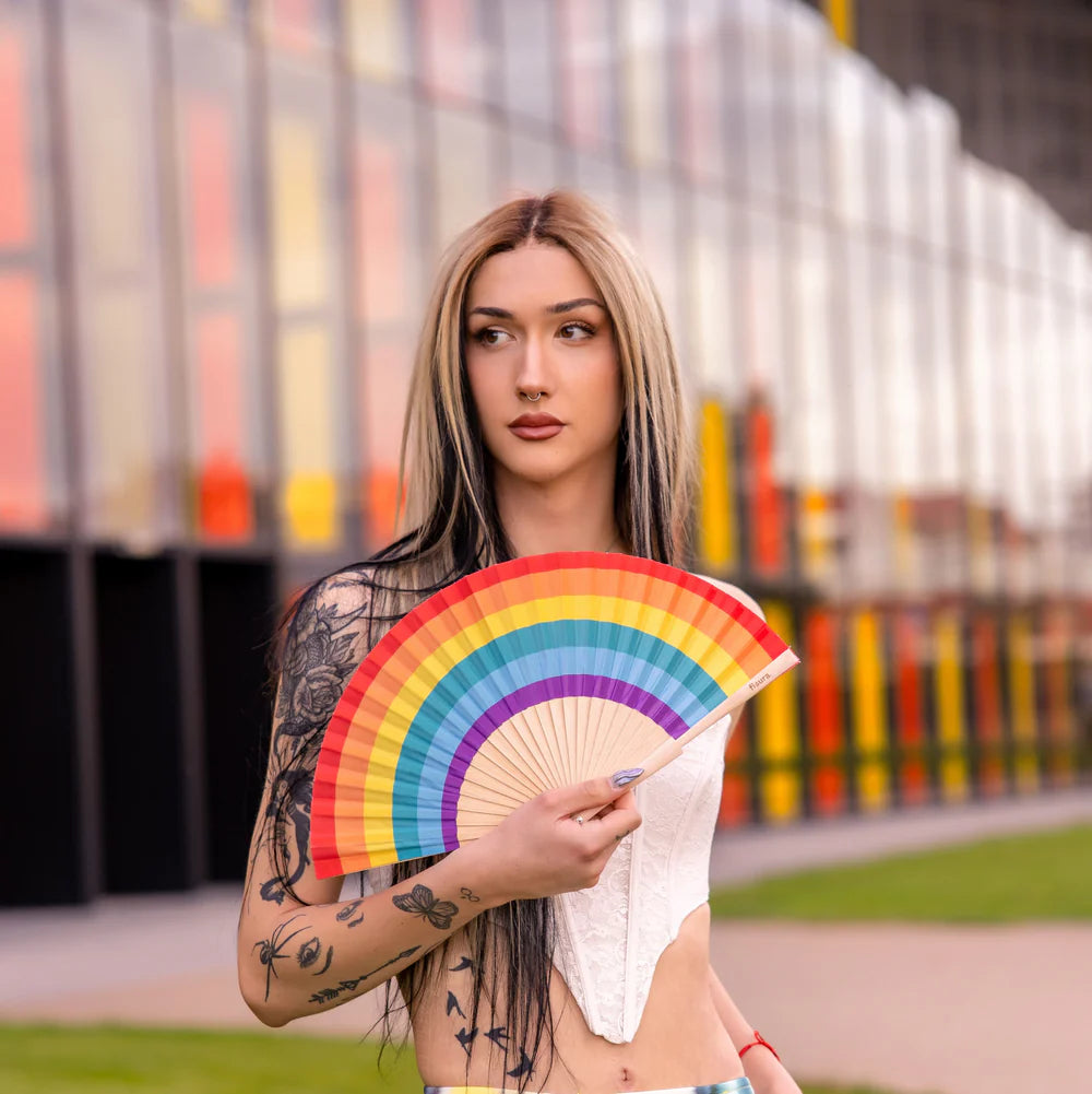 Hand Fan "Rainbow"