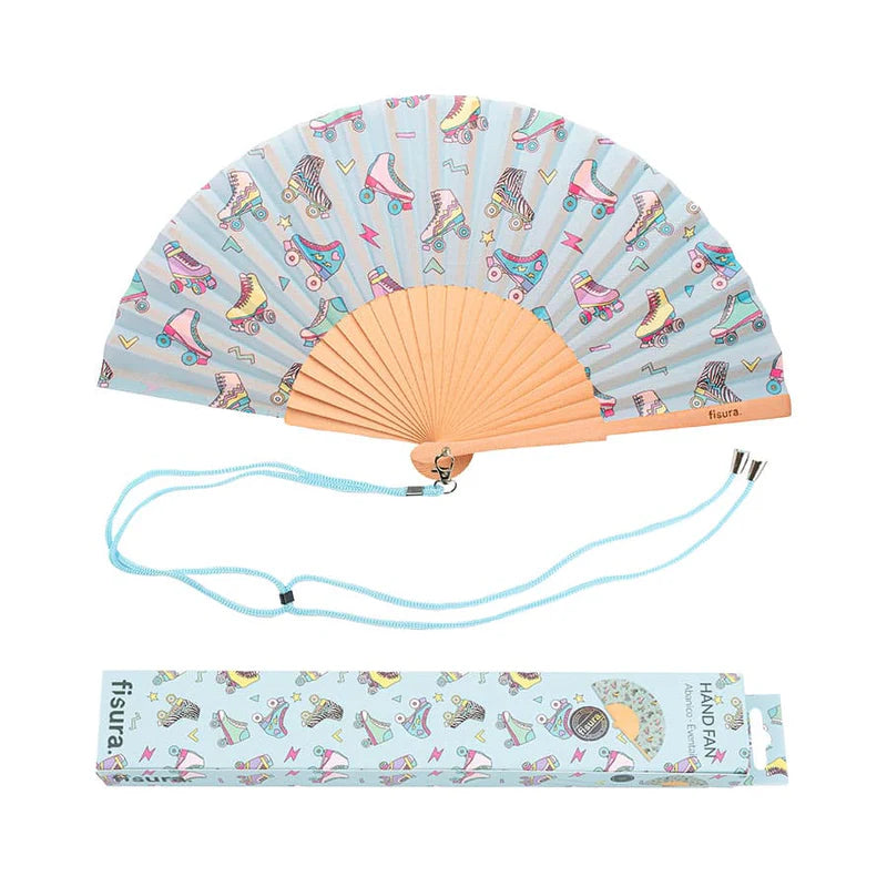 Hand Fan "Roller Skates"