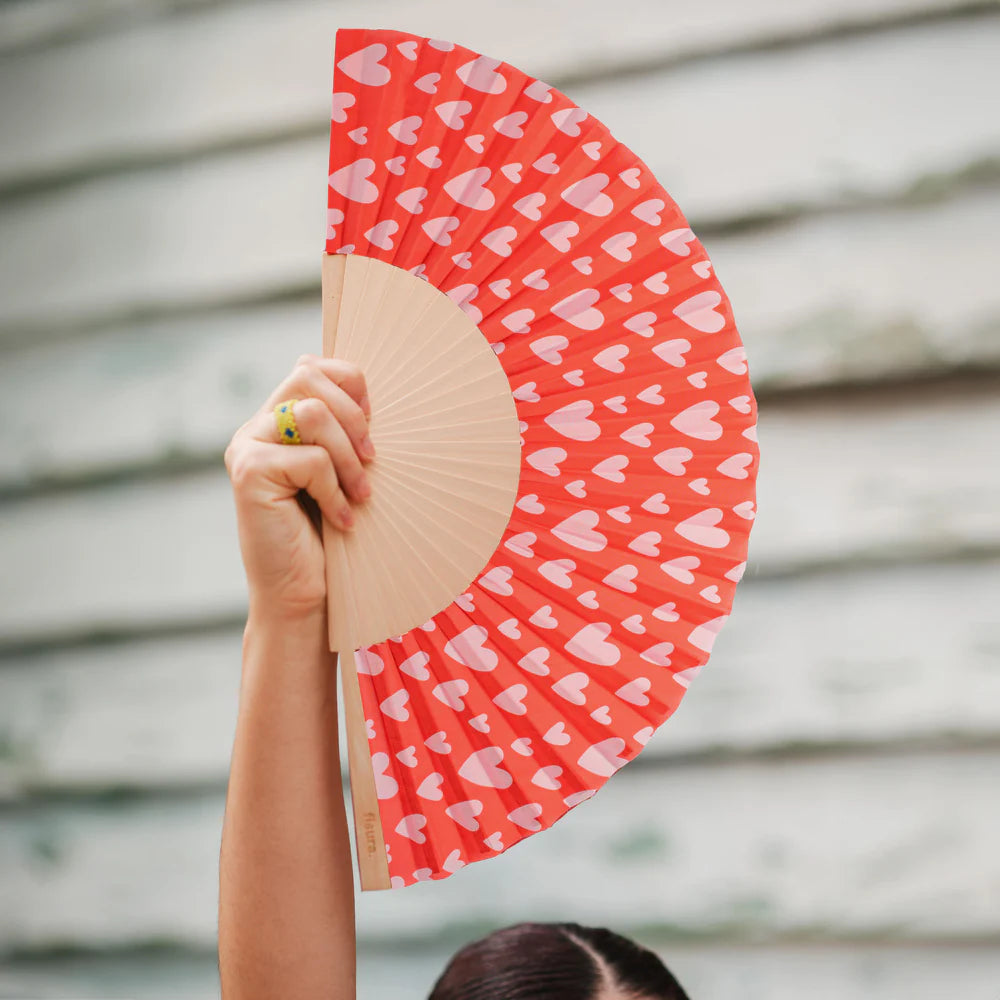 Hand Fan "Hearts"
