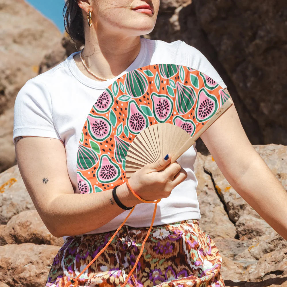 Hand Fan "Figs"