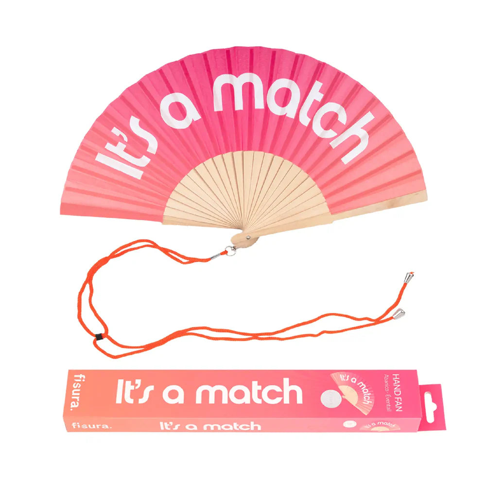 Hand fan “It’s a Match"
