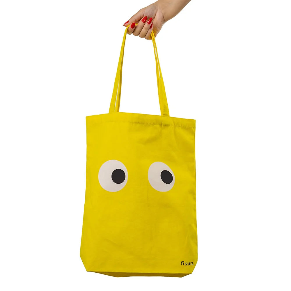 Tote Bag "Eyes" - Yellow