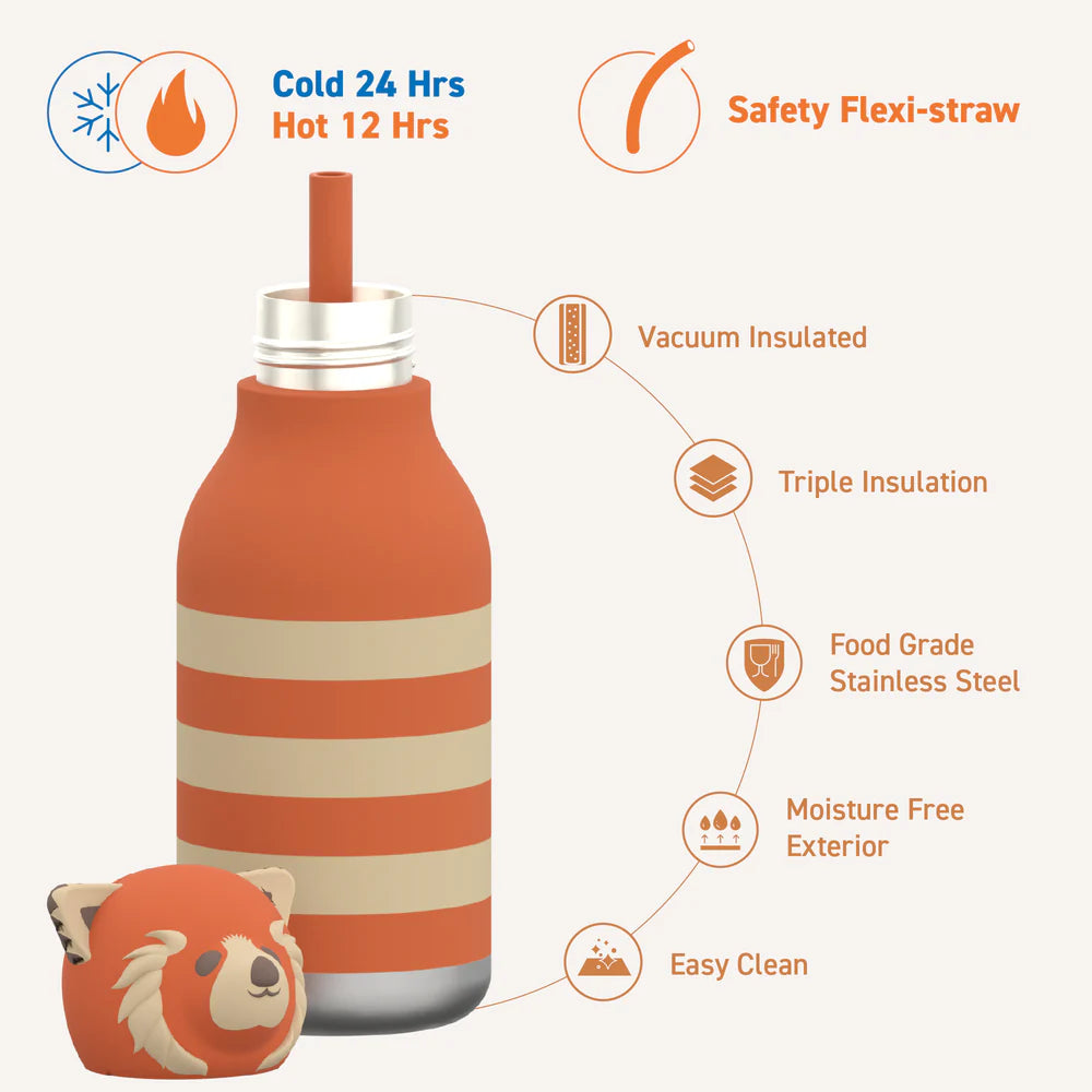Animal Bottle - SBV44 RED PANDA w/ brush