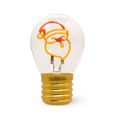 LIGHTBULB-SHAPED TABLE LAMP - BULB FICTION - SANTA CL