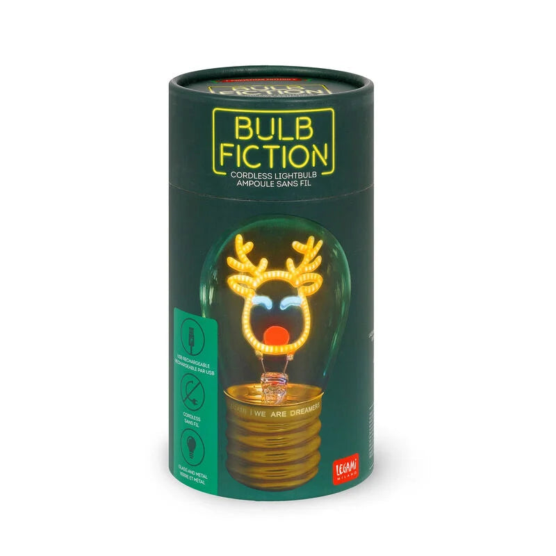 LIGHTBULB-SHAPED TABLE LAMP - BULB FICTION - REINDEER