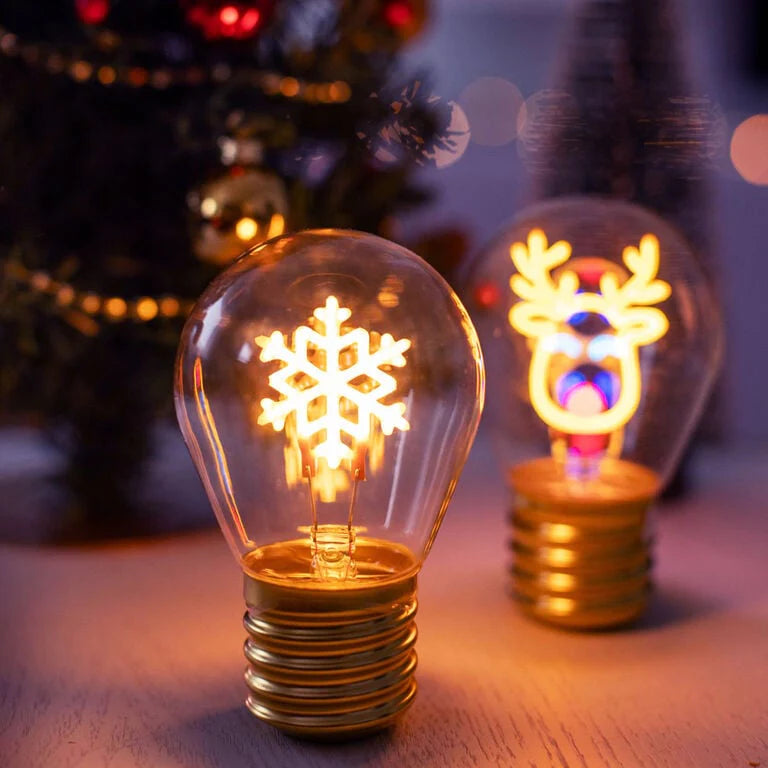 LIGHTBULB-SHAPED TABLE LAMP - BULB FICTION - REINDEER