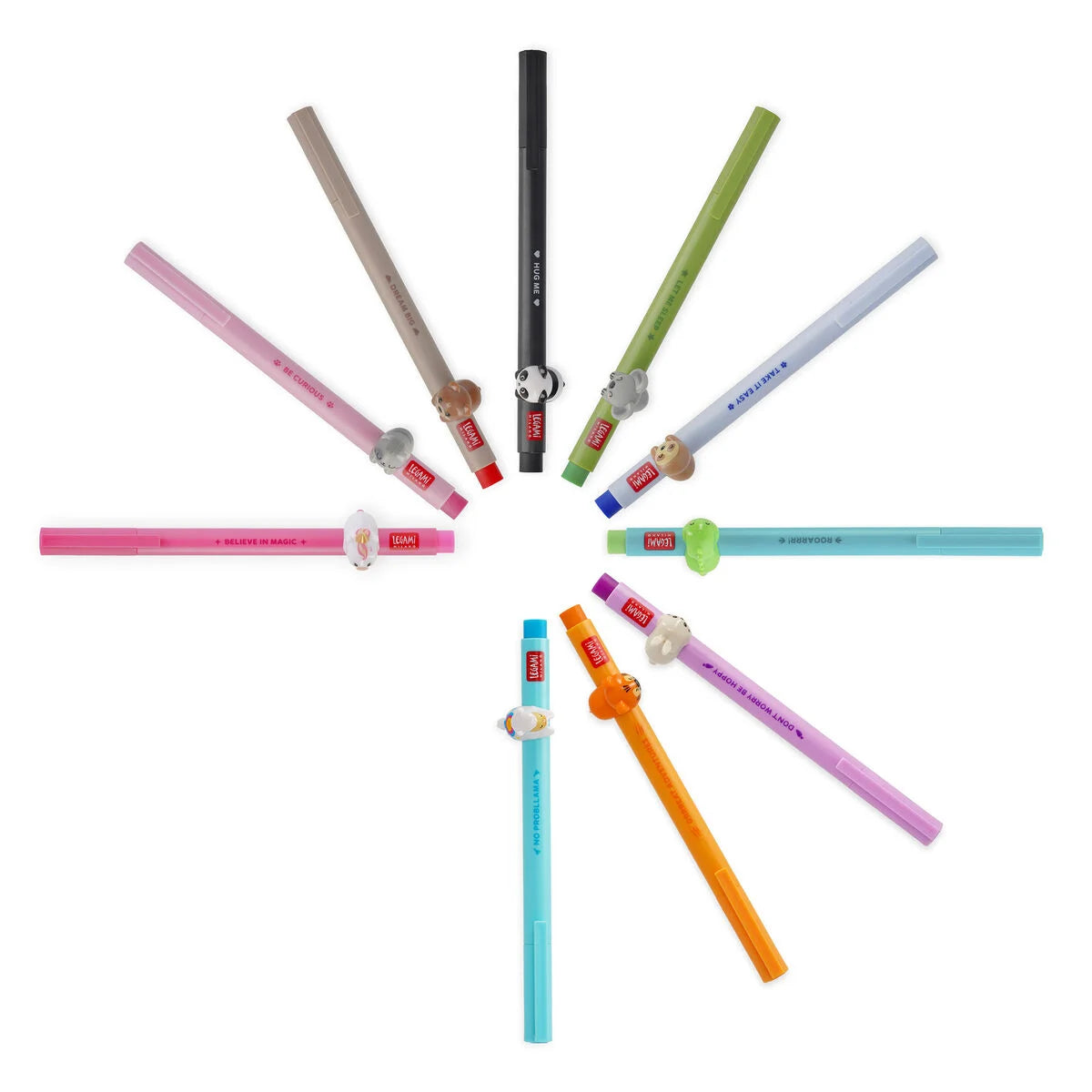 GEL PEN WITH ANIMAL DECORATION - LOVELY FRIENDS - TIG