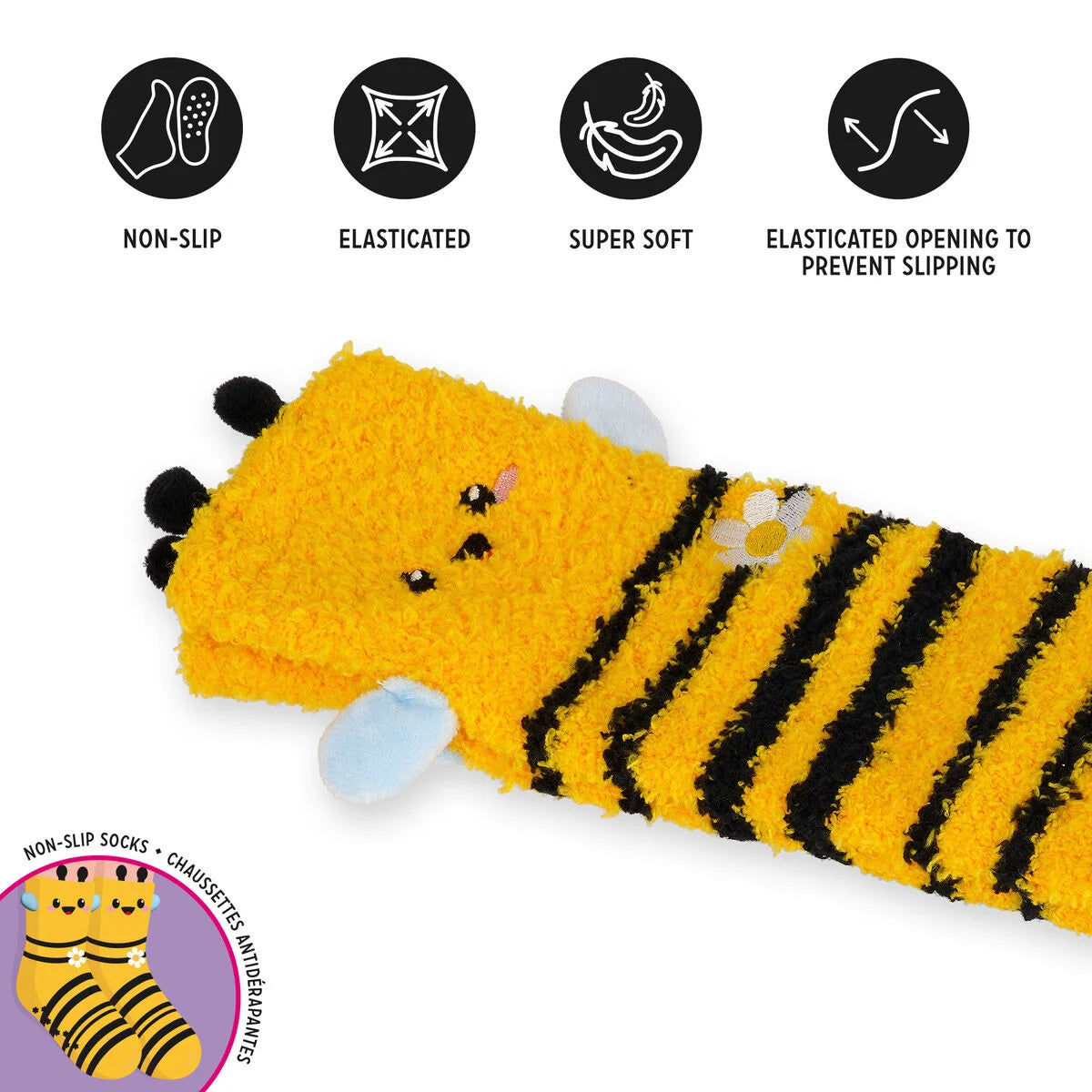 MEIAS NON-SLIP SOCKS - IT'S A  MATCH! -  BEE