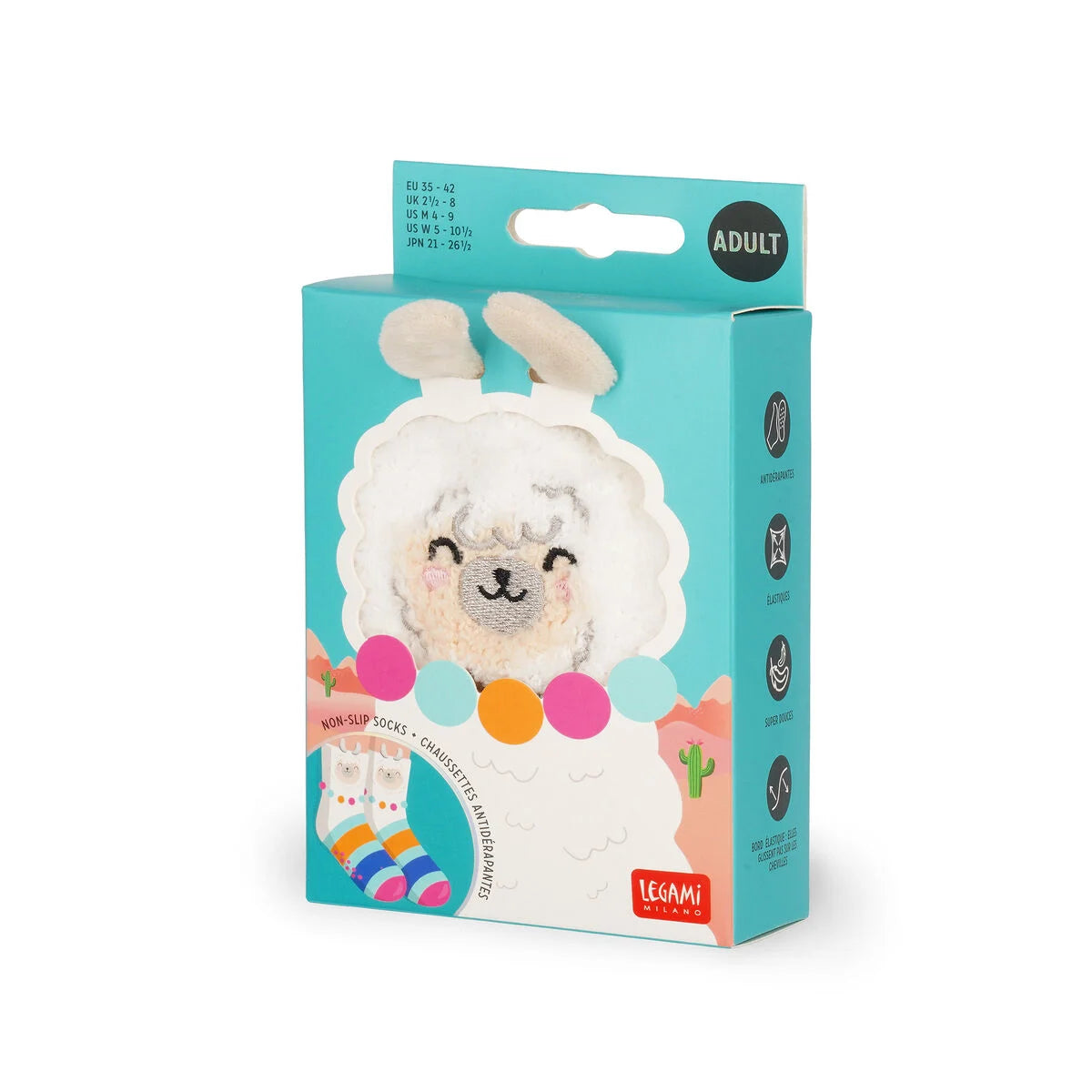 MEIAS NON-SLIP SOCKS - IT'S A  MATCH! - LLAMA