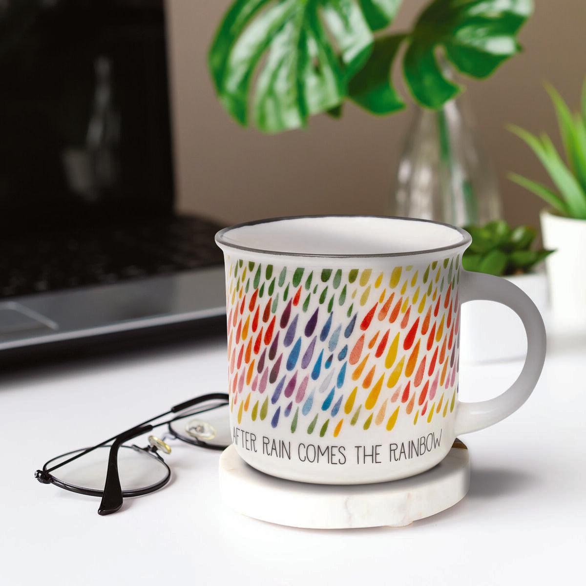 CUP-PUCCINO - NEW BONE  CHINA PORCELAIN MUG -  AFTER