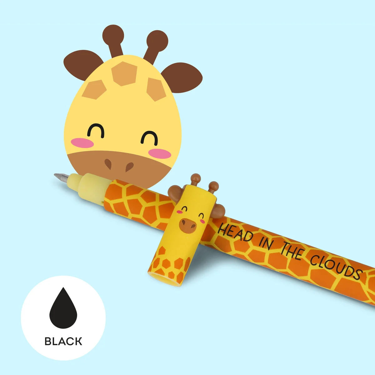 ERASABLE PEN - GIRAFFE - BLACK