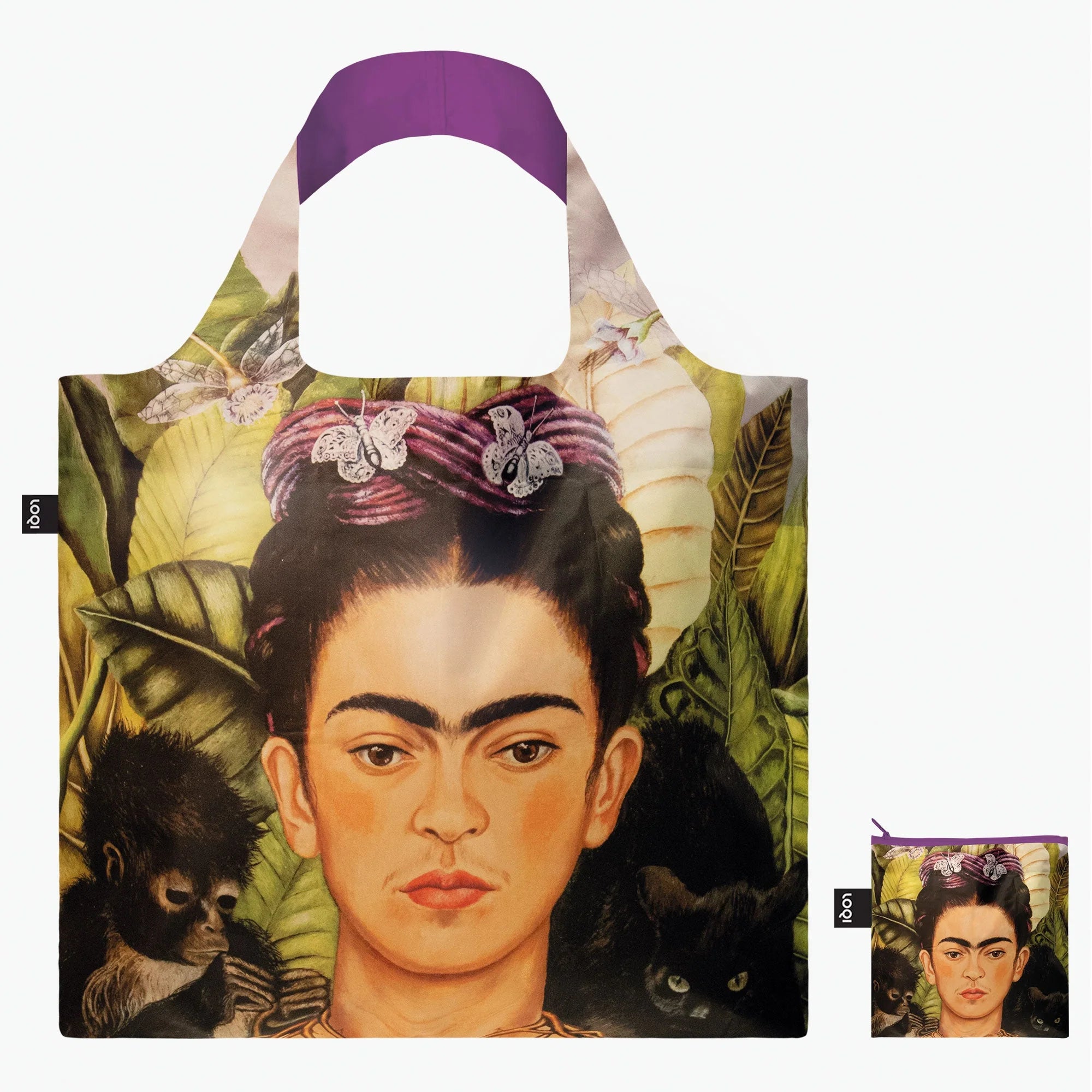 Tote Bag - Frida Kahlo "Self Portrait with Thorn Necklace and Hummingbird