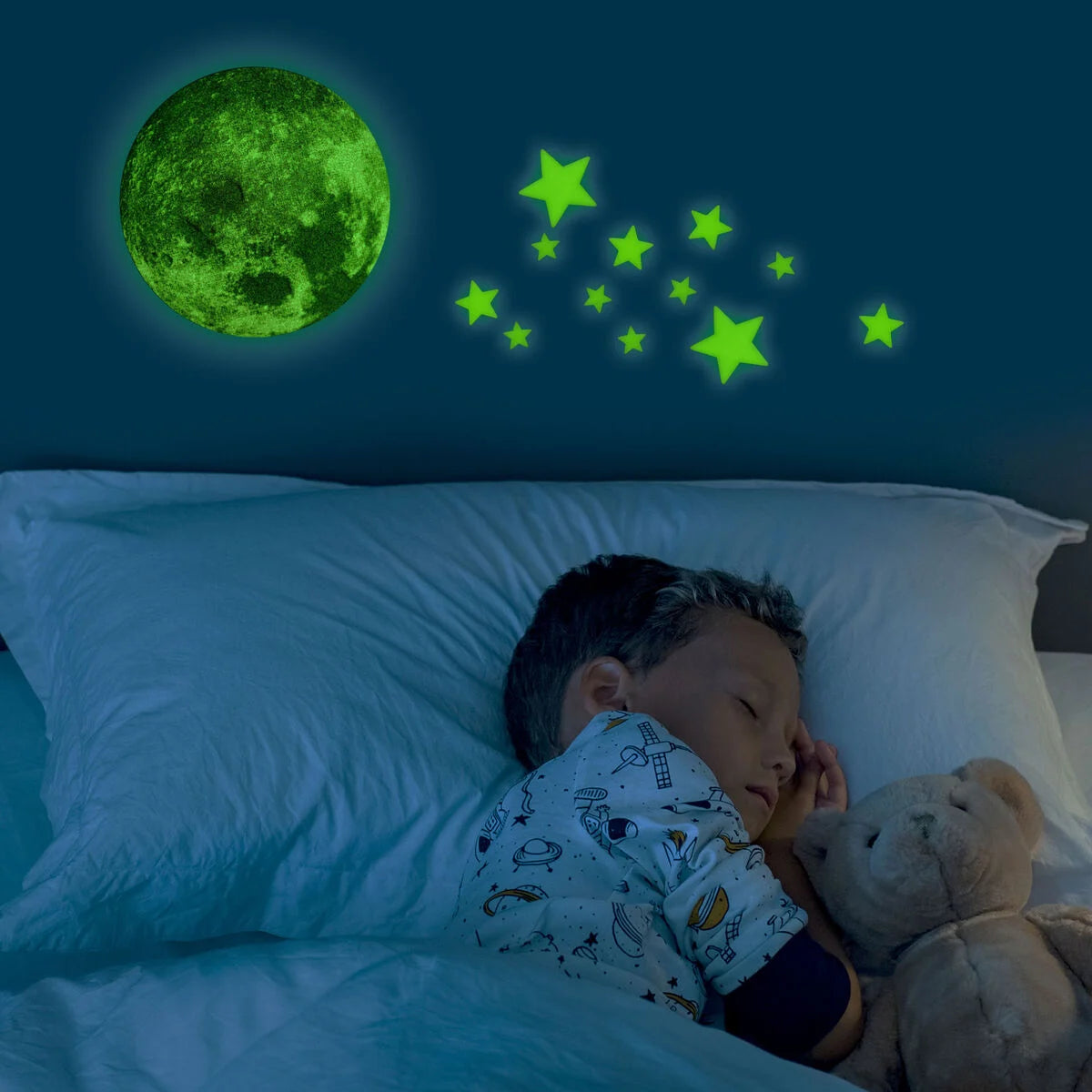 ADH. GLOW-IN-THE-DARK STARS - SUPER STARS - SPACE