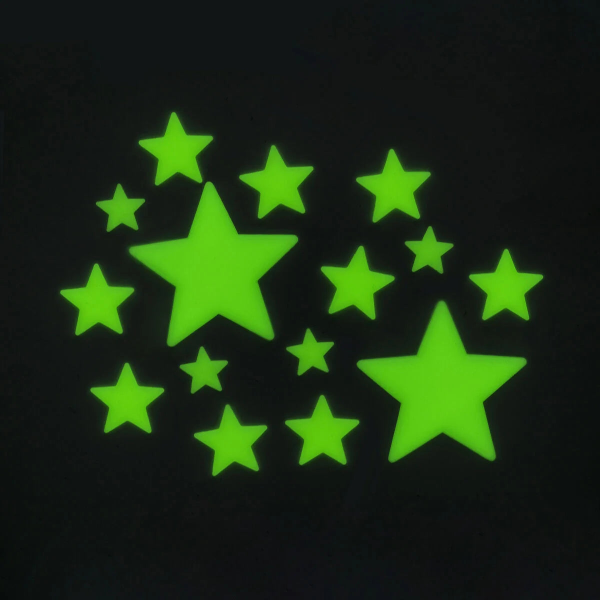 ADH. GLOW-IN-THE-DARK STARS - SUPER STARS - SPACE