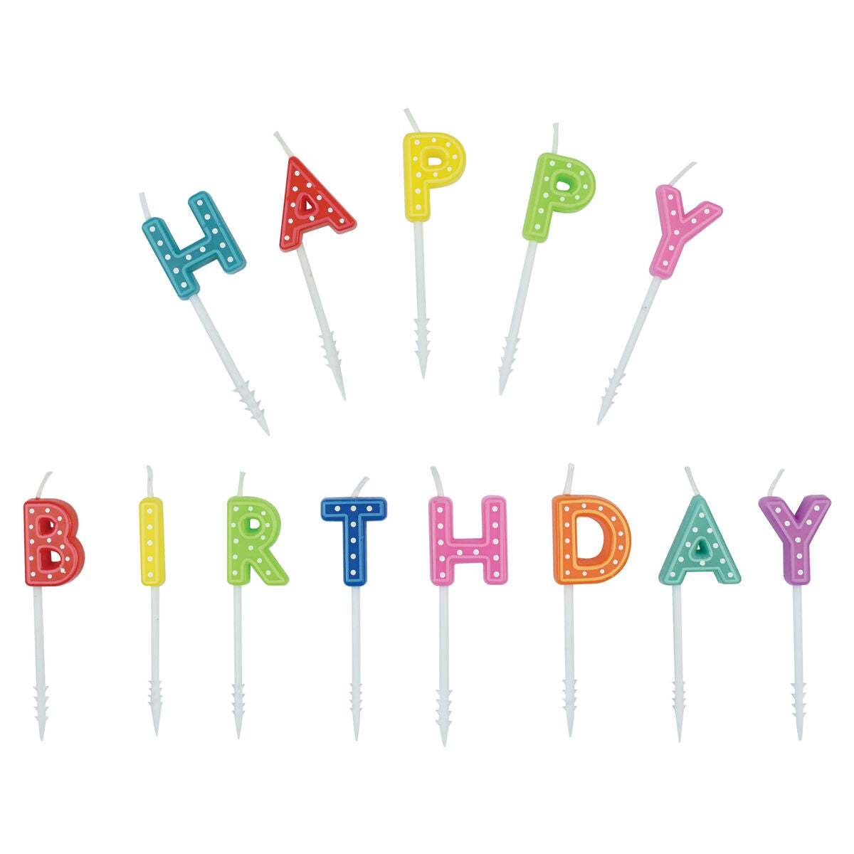 CAKE CANDLES  - PARTY  CANDLES - MULTICOLOR
