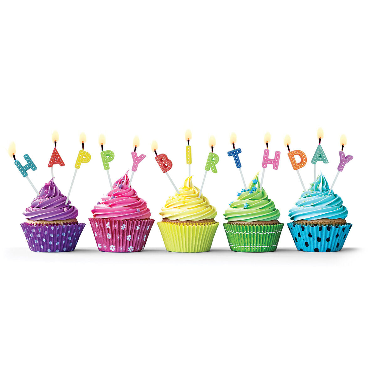 CAKE CANDLES  - PARTY  CANDLES - MULTICOLOR