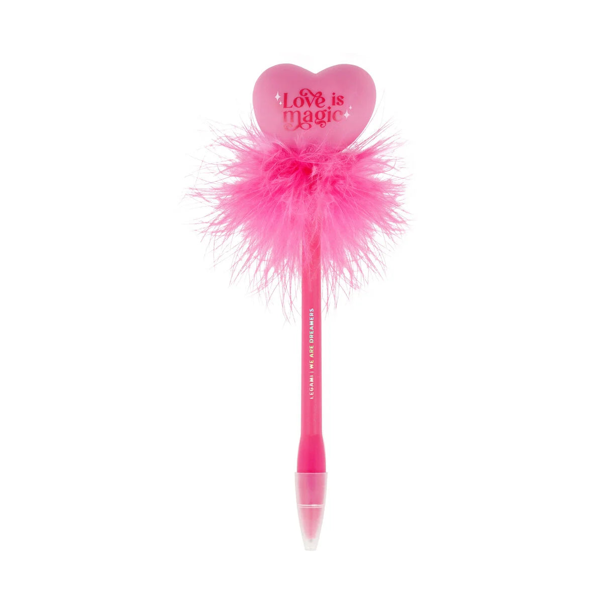 LIGHT-UP HEART BALLPOINT PEN - WRITING IS MAGIC - HEA