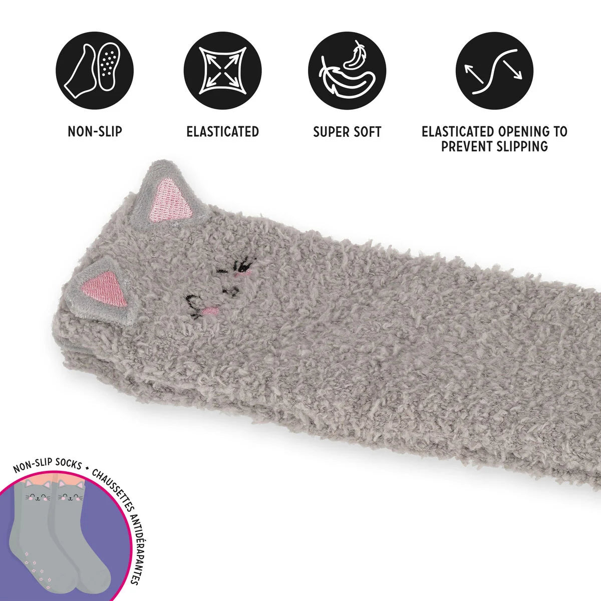 MEIAS NON-SLIP SOCKS - IT'S A  MATCH! - KITTY