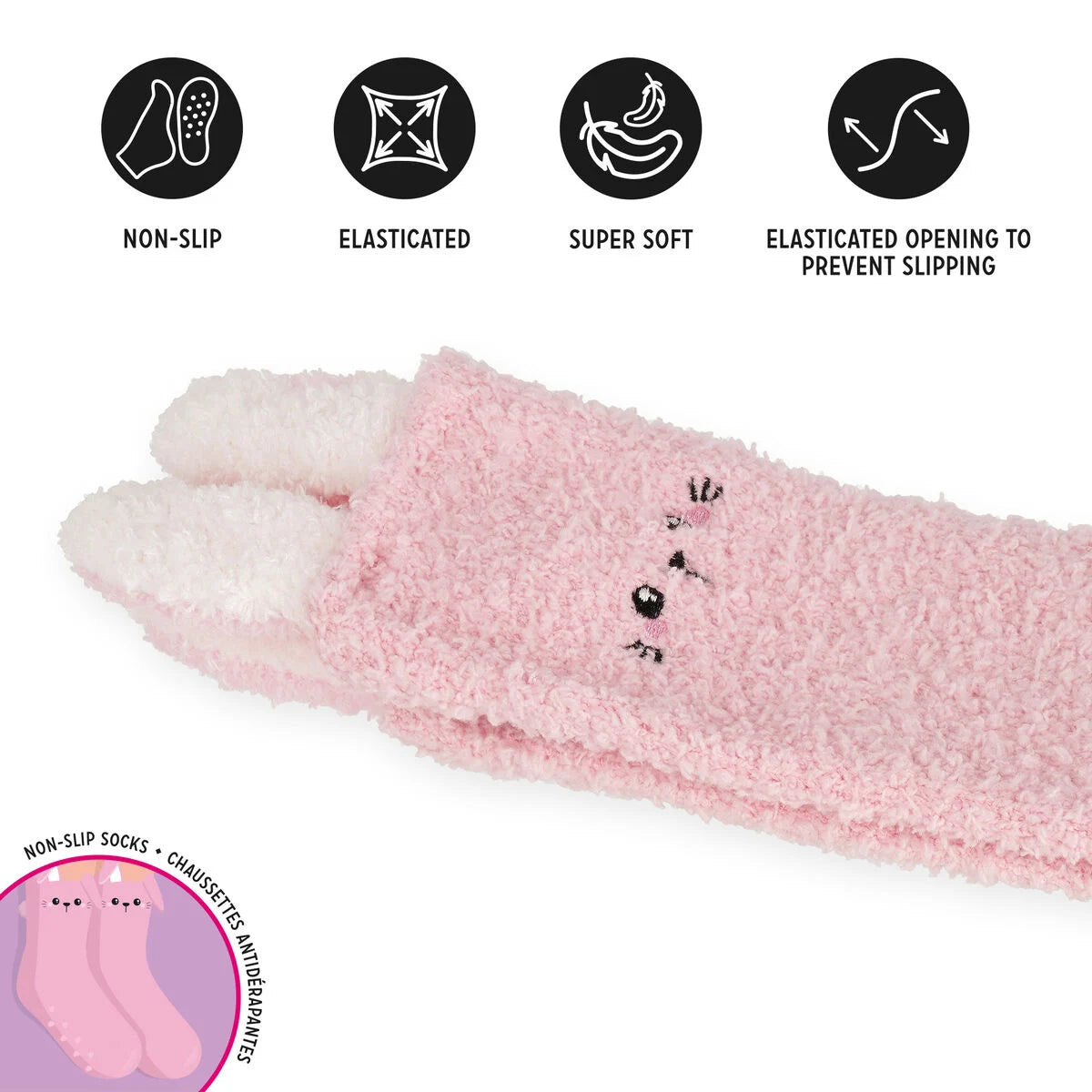 MEIAS NON-SLIP SOCKS - IT'S A  MATCH! - BUNNY