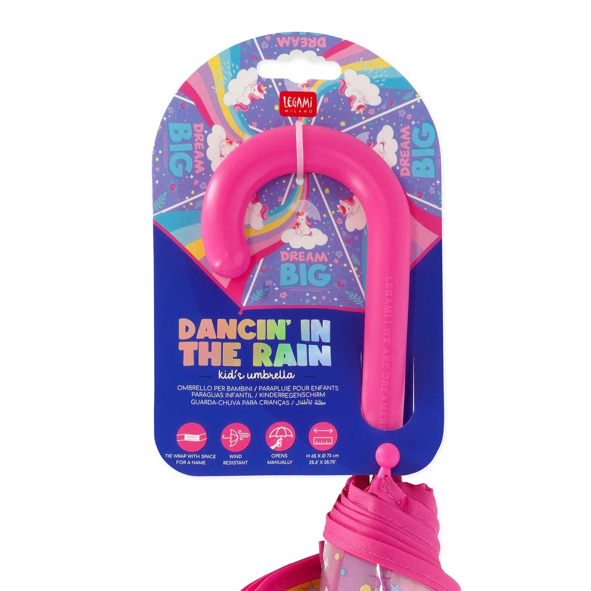 DANCIN' IN THE RAIN - KID'S  UMBRELLA - UNICORN