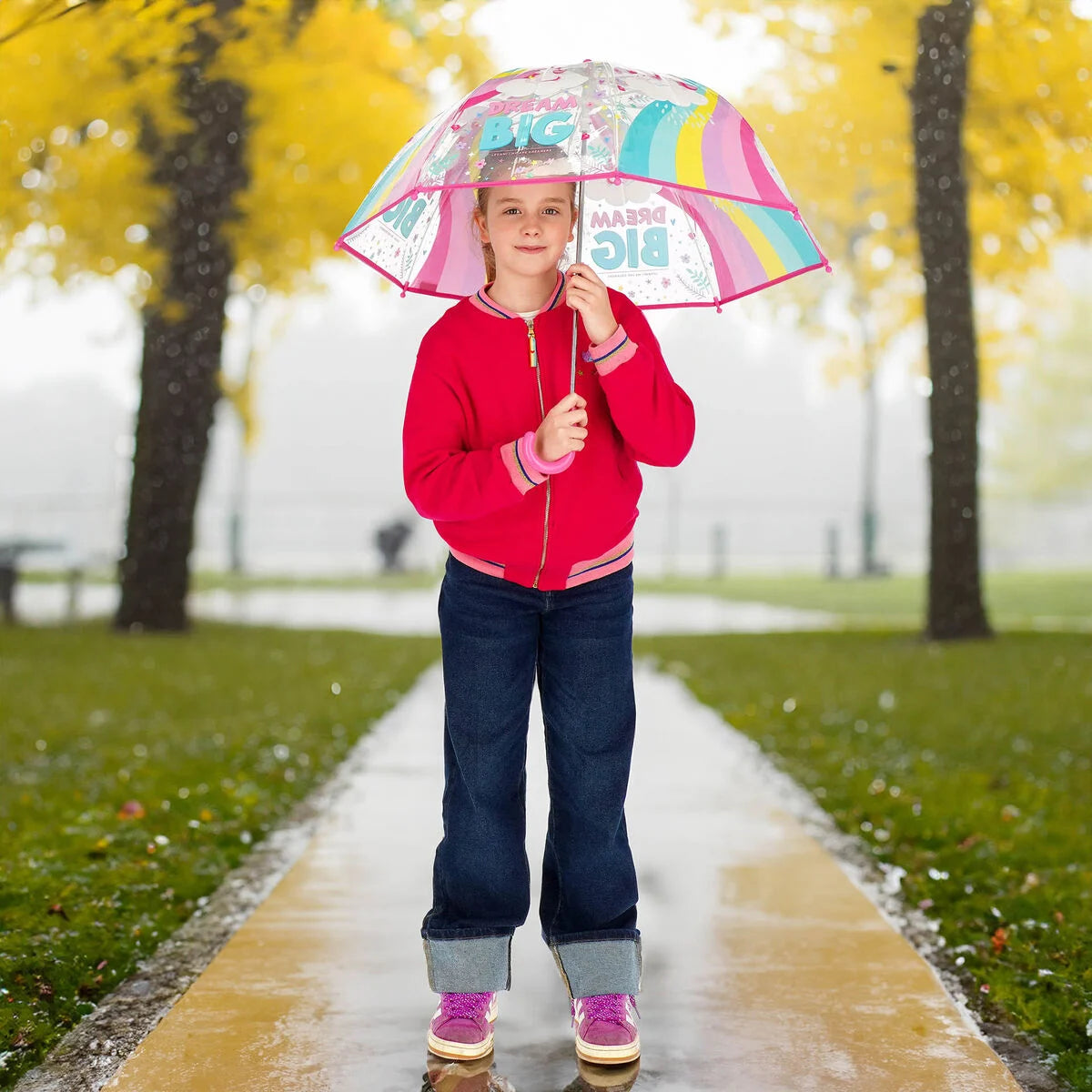 DANCIN' IN THE RAIN - KID'S  UMBRELLA - UNICORN