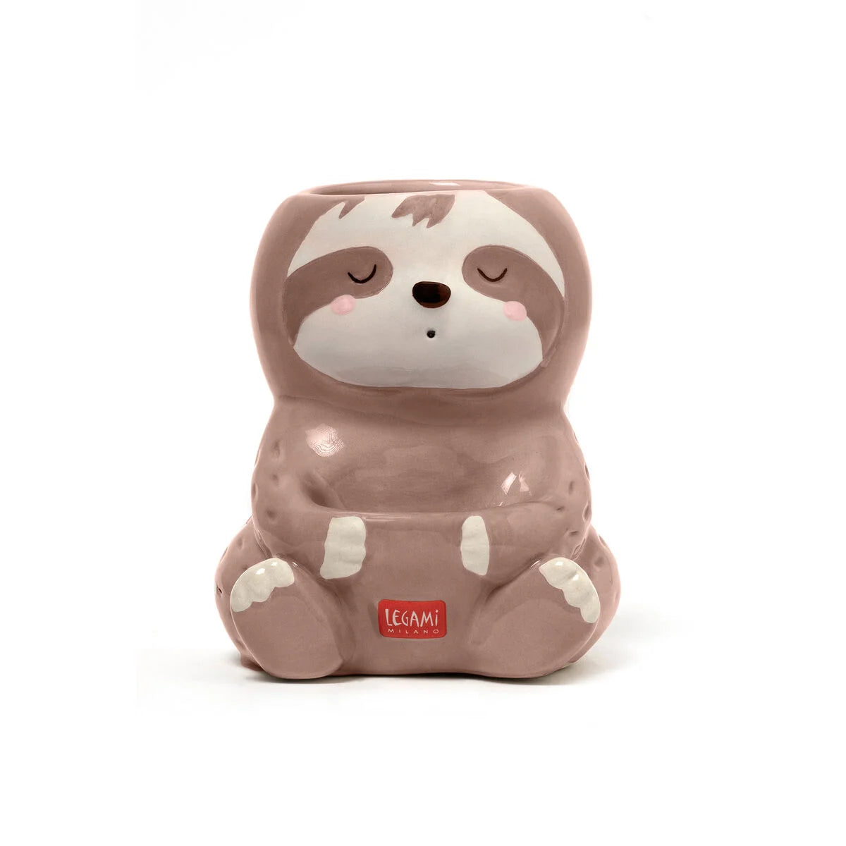 CERAMIC PEN HOLDER - DESK FRIENDS - SLOTH