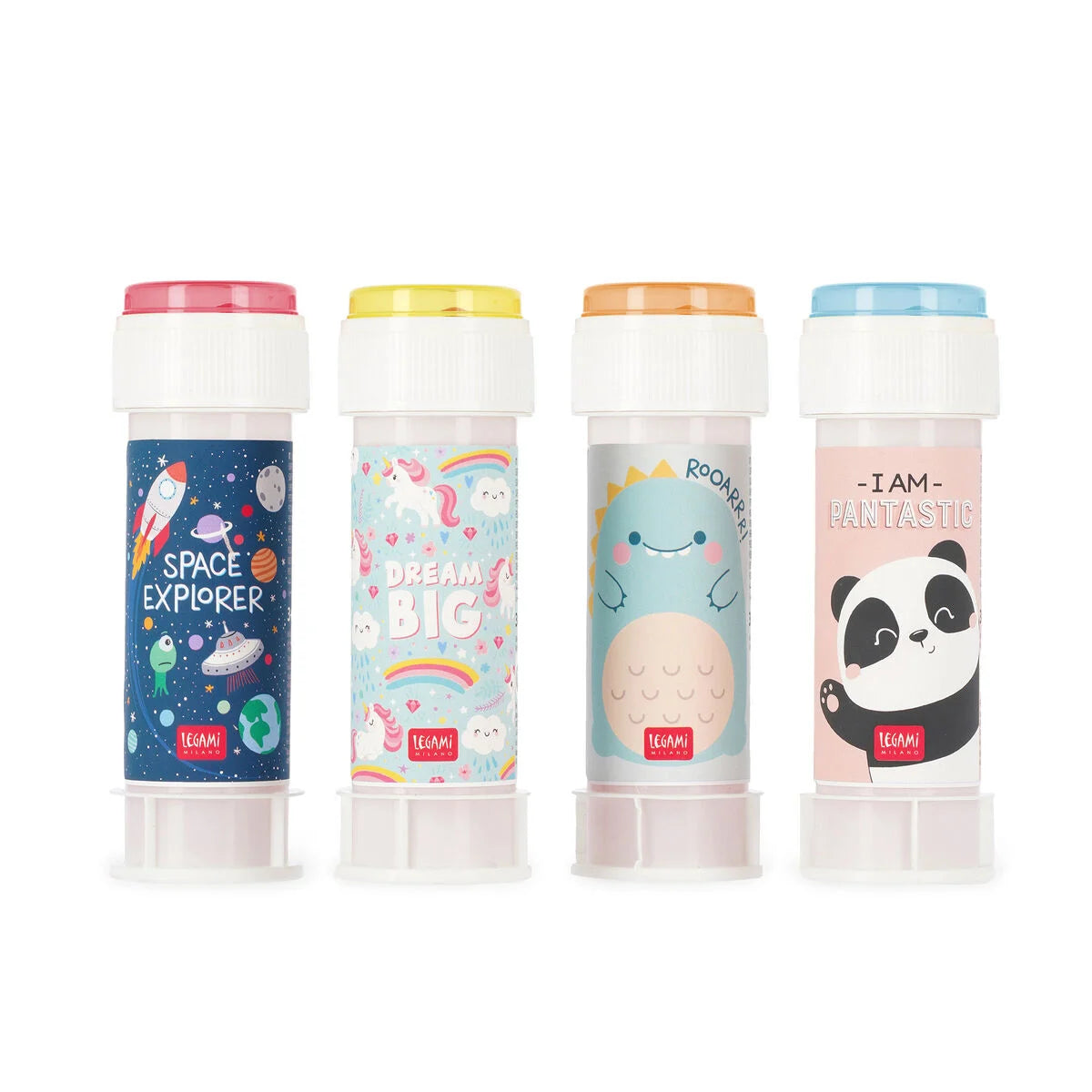 SOAP BUBBLES - PANDA + DINO + UNICORN + SPACE
