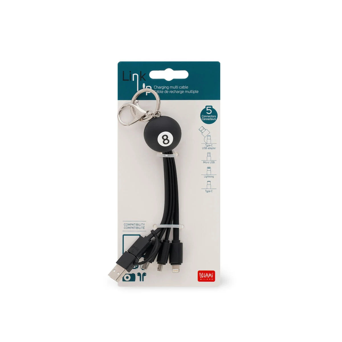 LINK UP - MULTIPLE CHARGING CABLE - 8 BALL