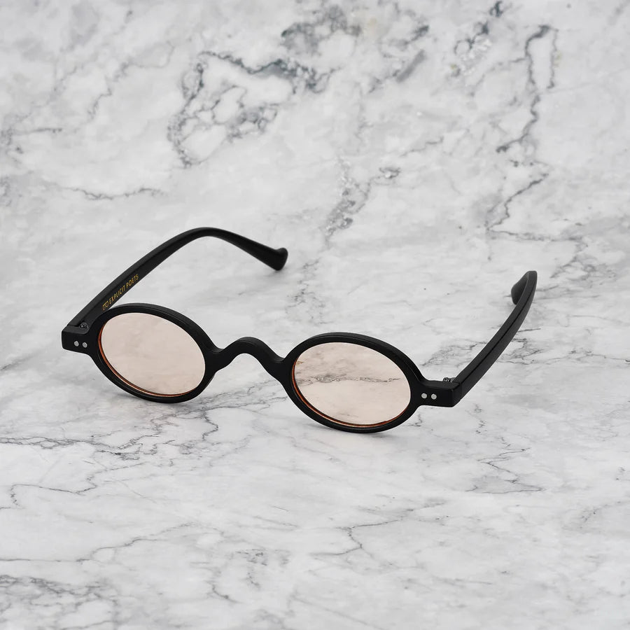 GLASSES LIAM - MATT BLACK / PEACH