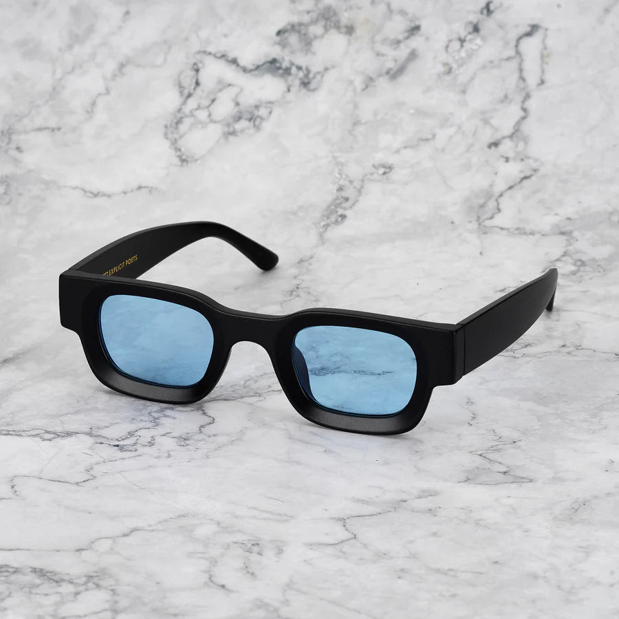 GLASSES JIMMY - MATT BLACK / BLUE