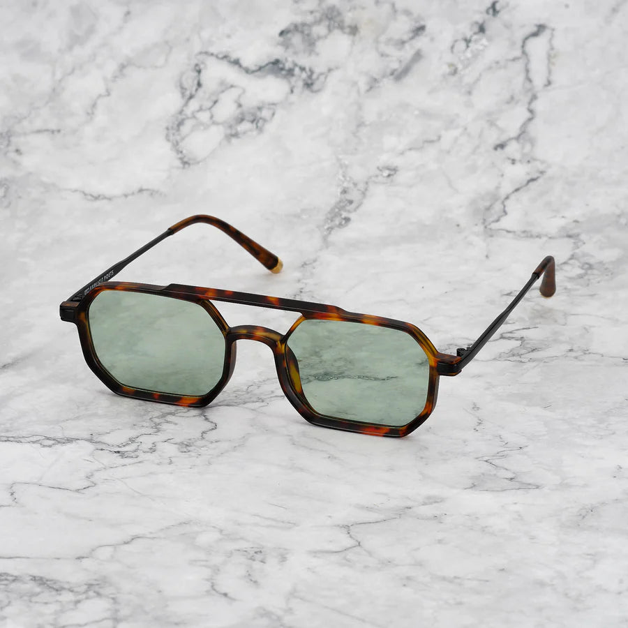 GLASSES RICHARD - MATT TORTOISE / LIGHT GREEN