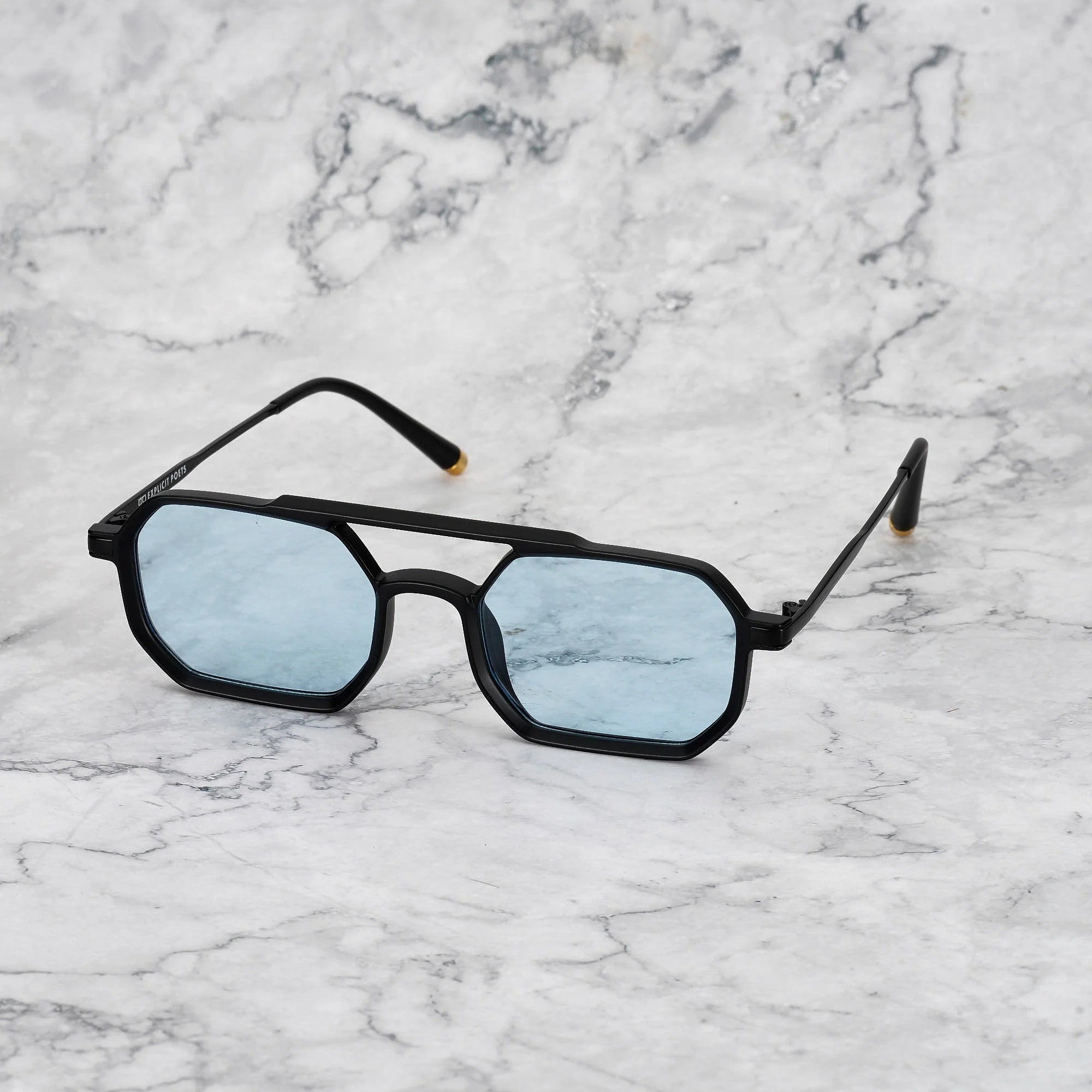 GLASSES RICHARD - MATT BLACK / BLUE