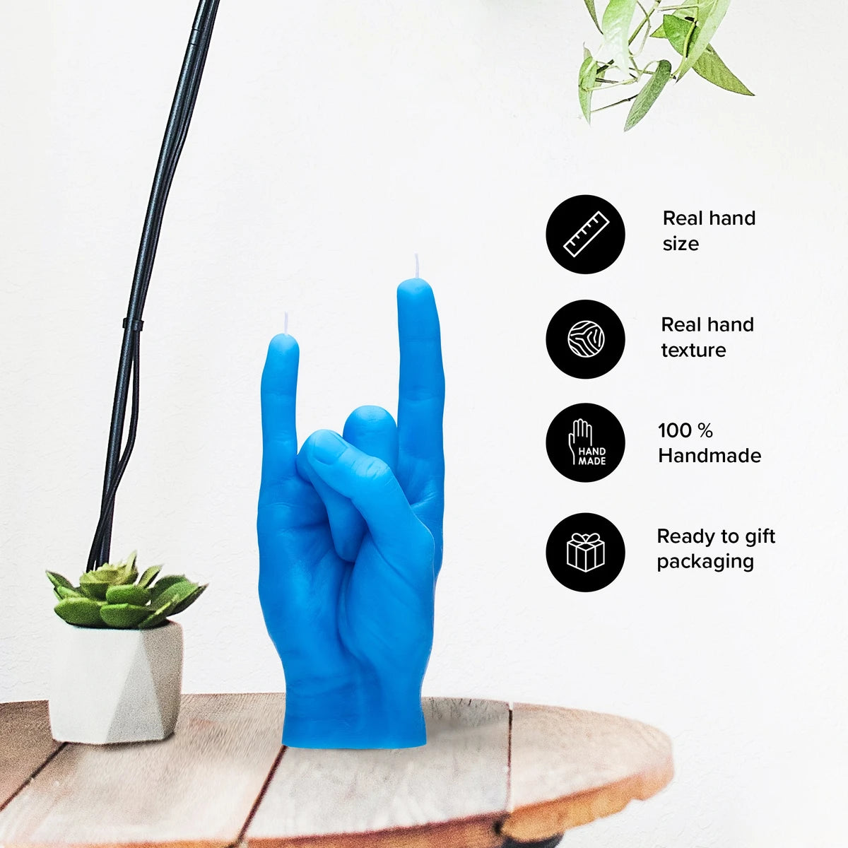 Candle You Rock (Blue)