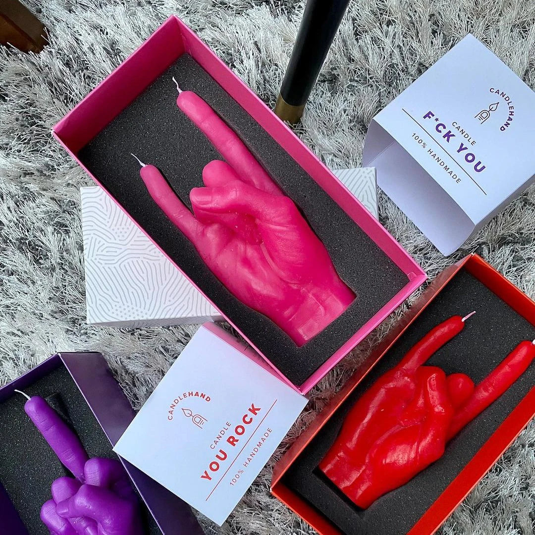 Candle You Rock (Pink)