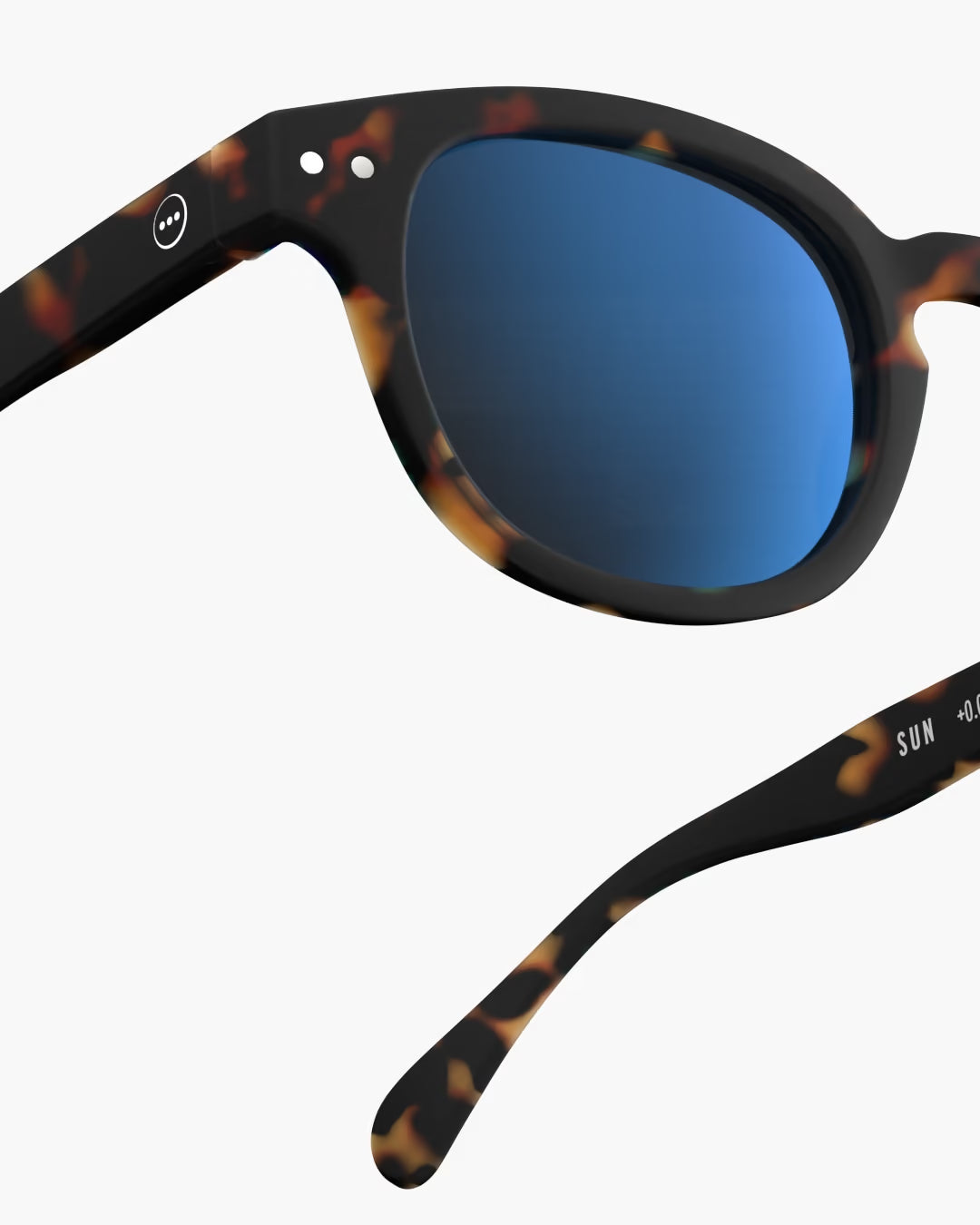 SUN SUNGLASSES - #C TORTOISE MIRROR LENS