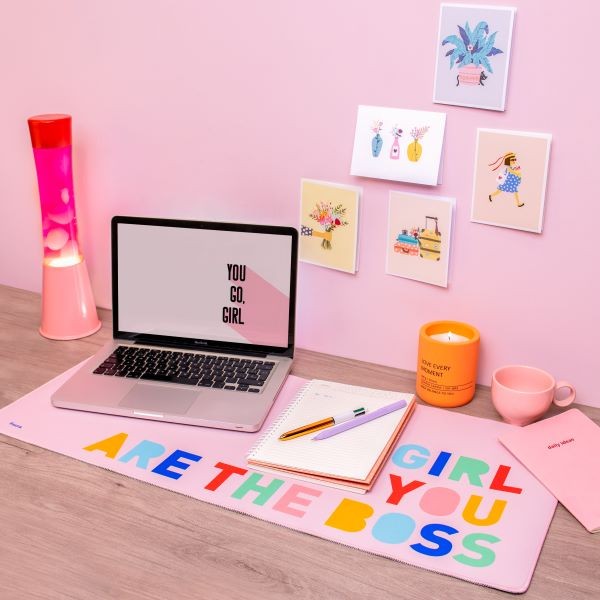 XXL Mouse Pad "Girl You Are the Boss"