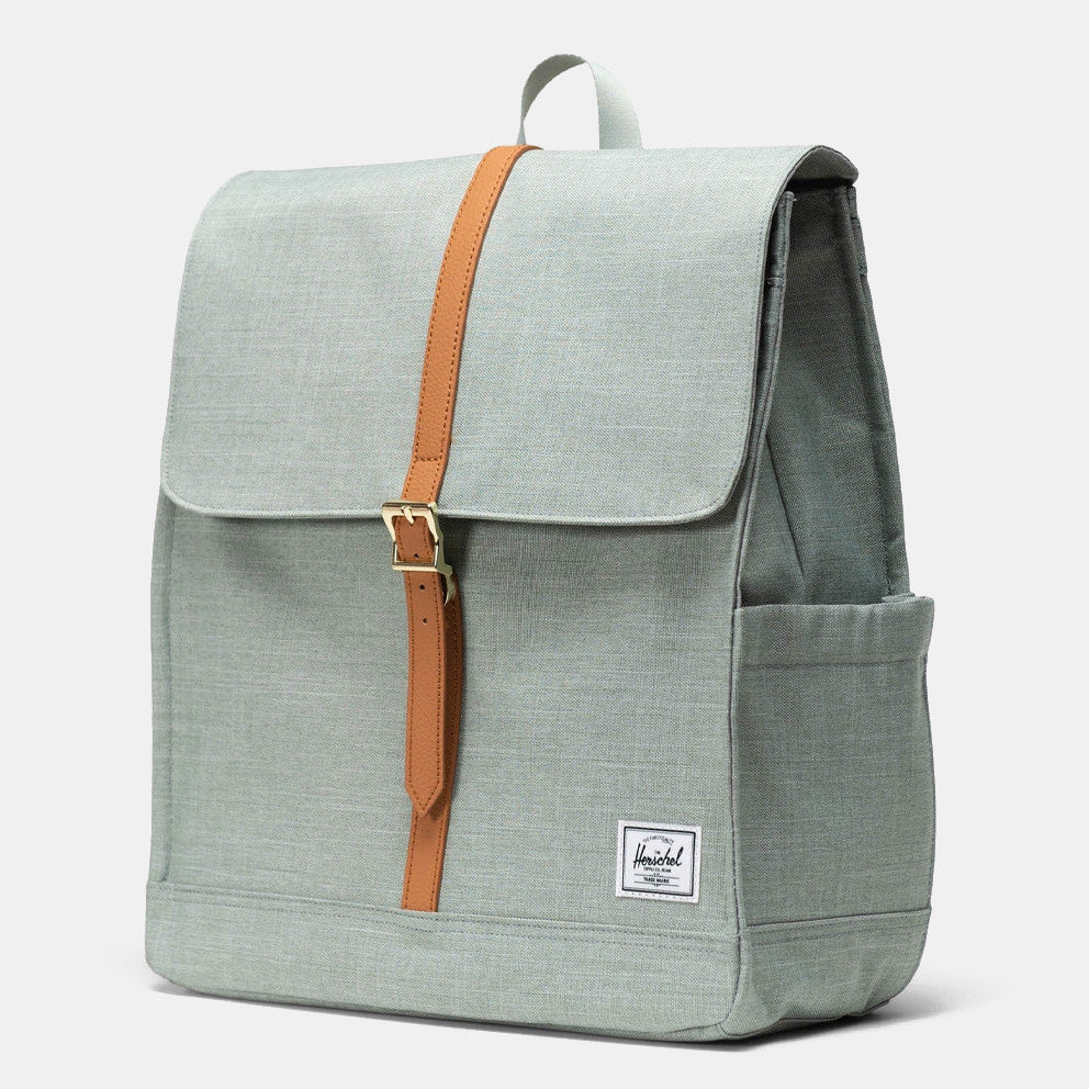 City Backpack Iceberg Green Crosshatch