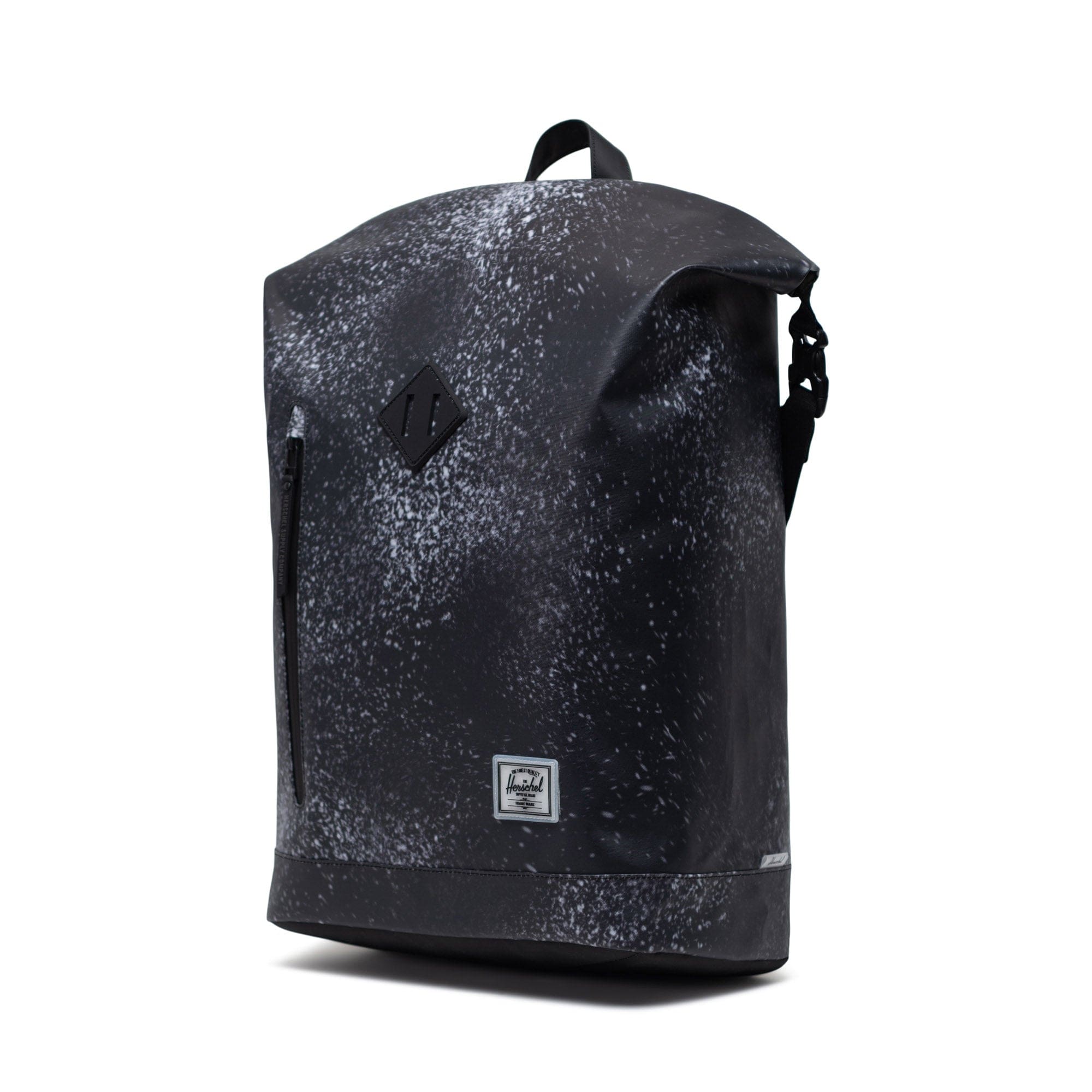 Roll Top Backpack Spray Paint Distress