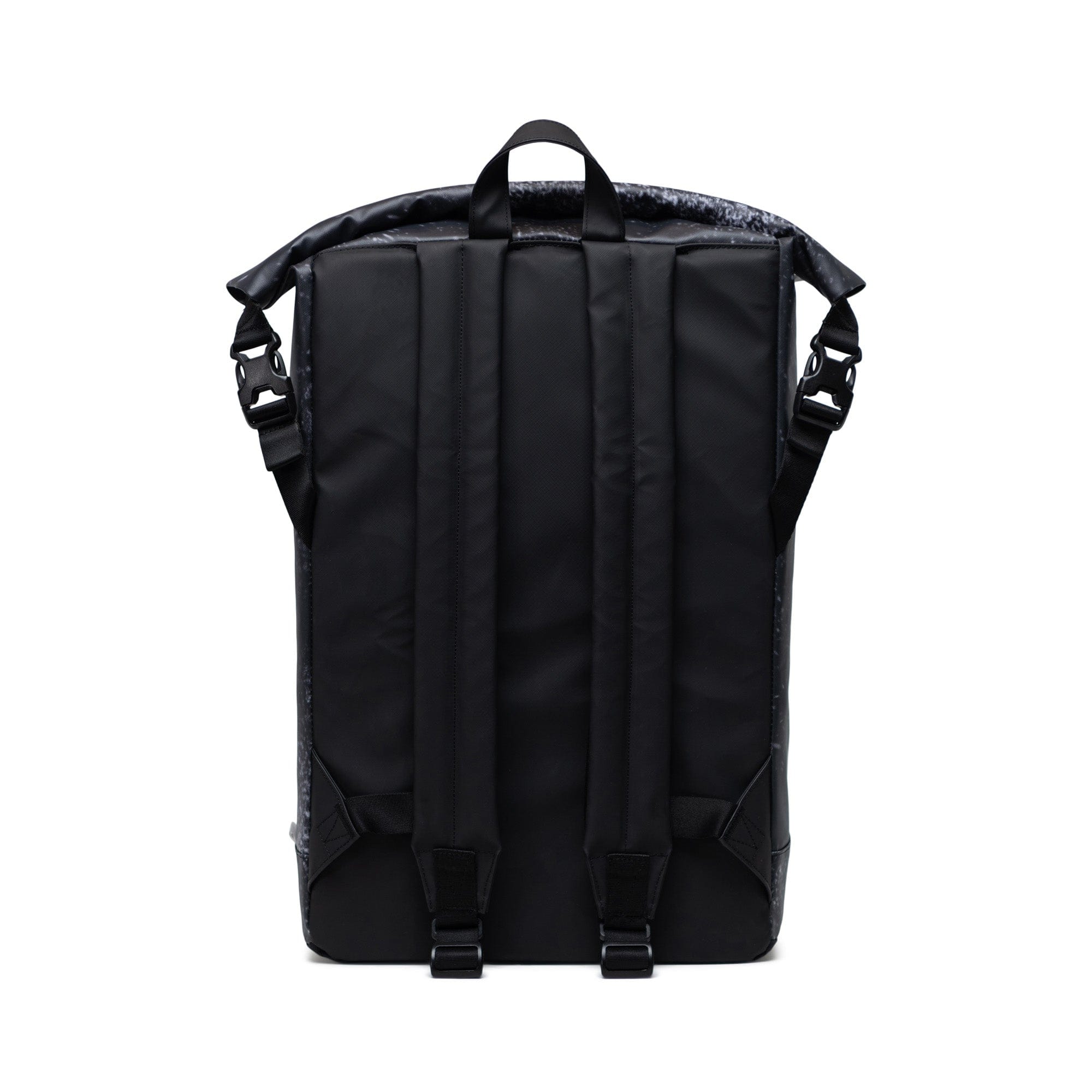 Roll Top Backpack Spray Paint Distress