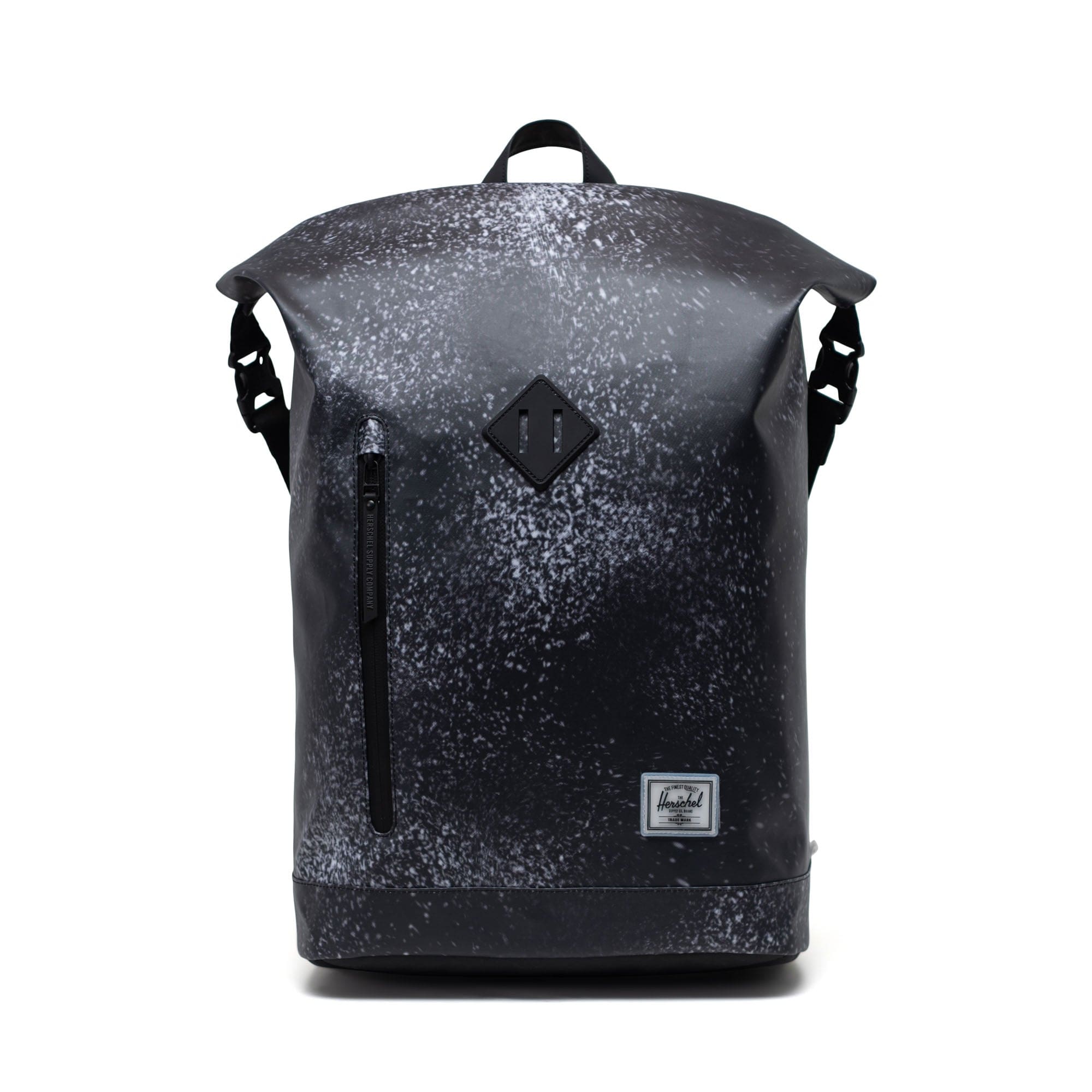 Roll Top Backpack Spray Paint Distress