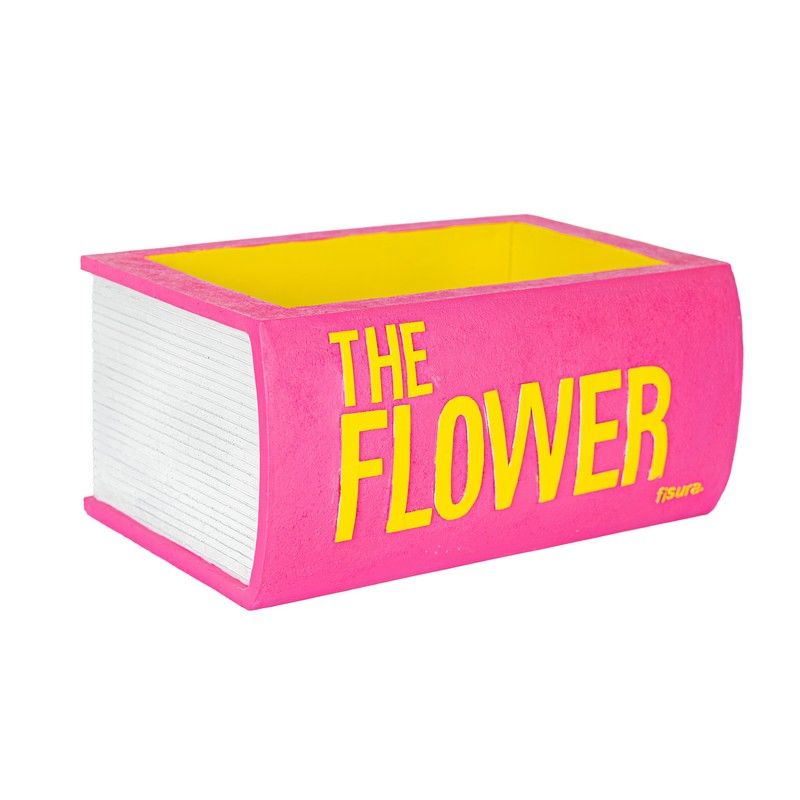 Book Planter "The Flower" - Pink