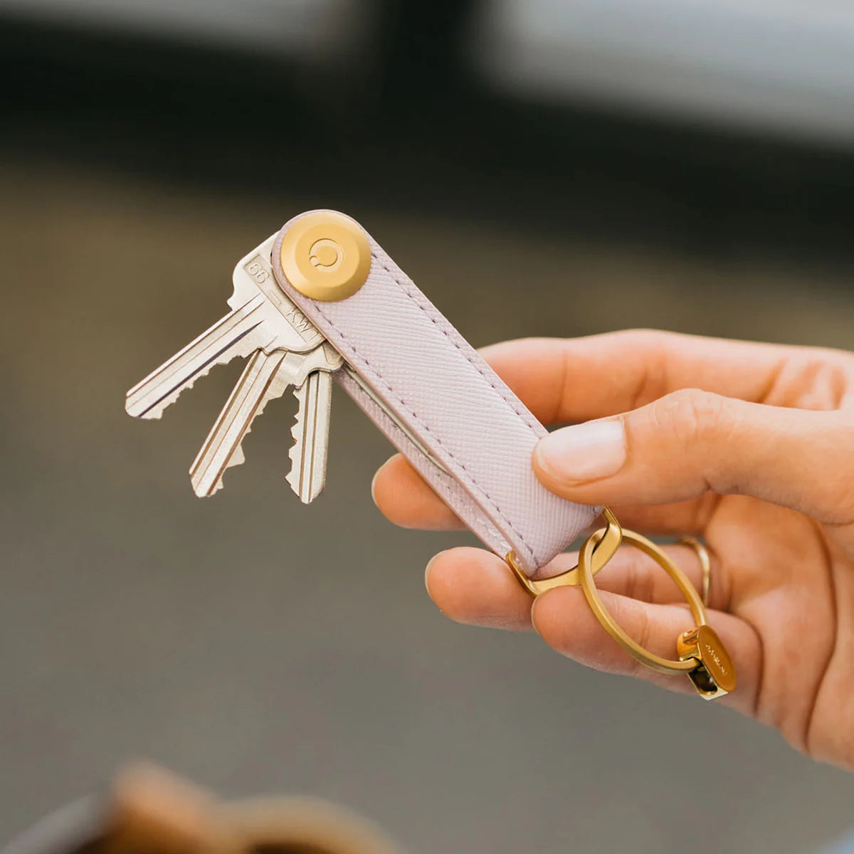 Key Organiser - Saffiano Lilac
