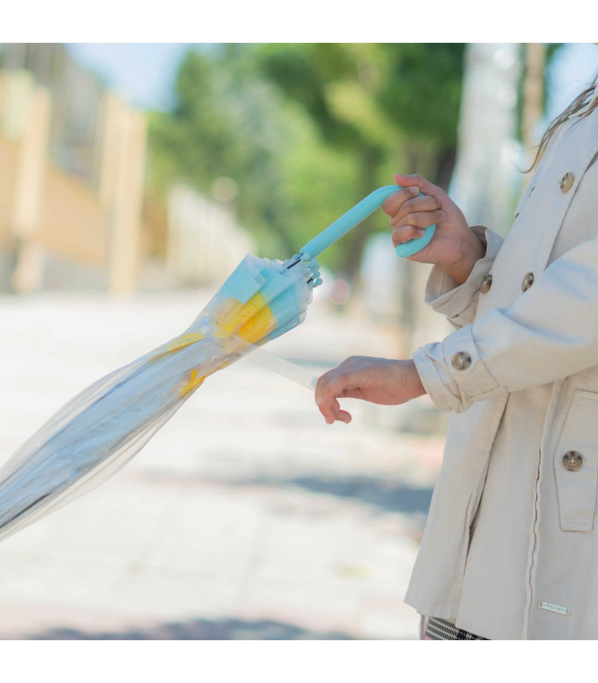 Kids Transparent Umbrella "Ducks"