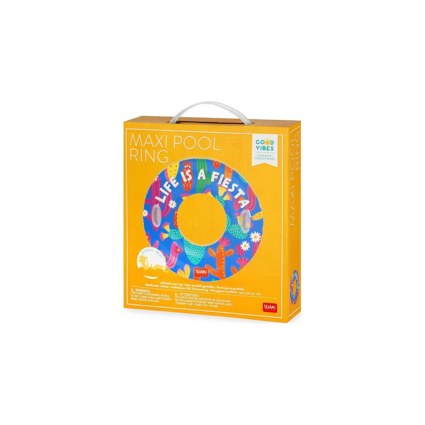 INFLATABLE MAXI POOL RING - MAXI POOL RING - CACTUS