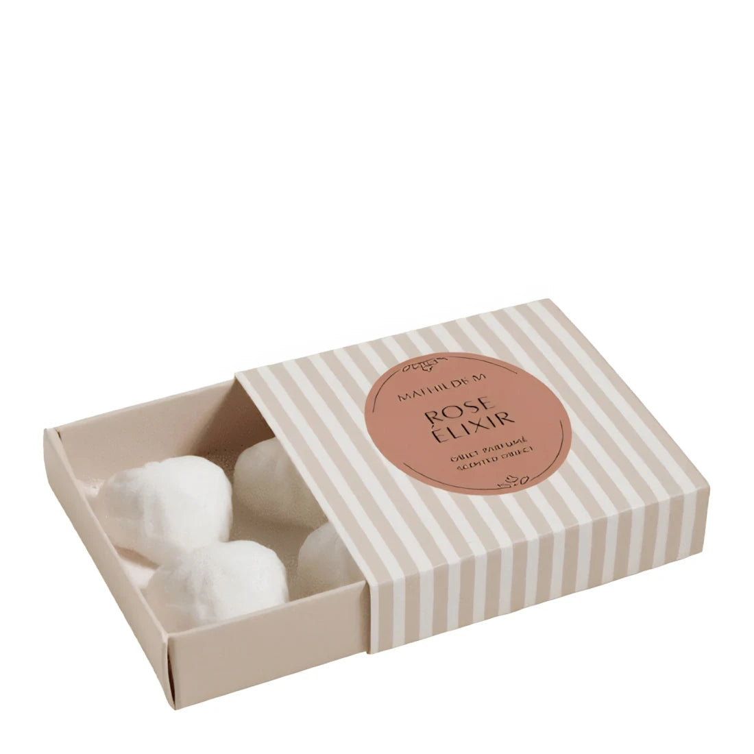 Box of 4 Scented Wax Melters Hearts - Rose Élixir