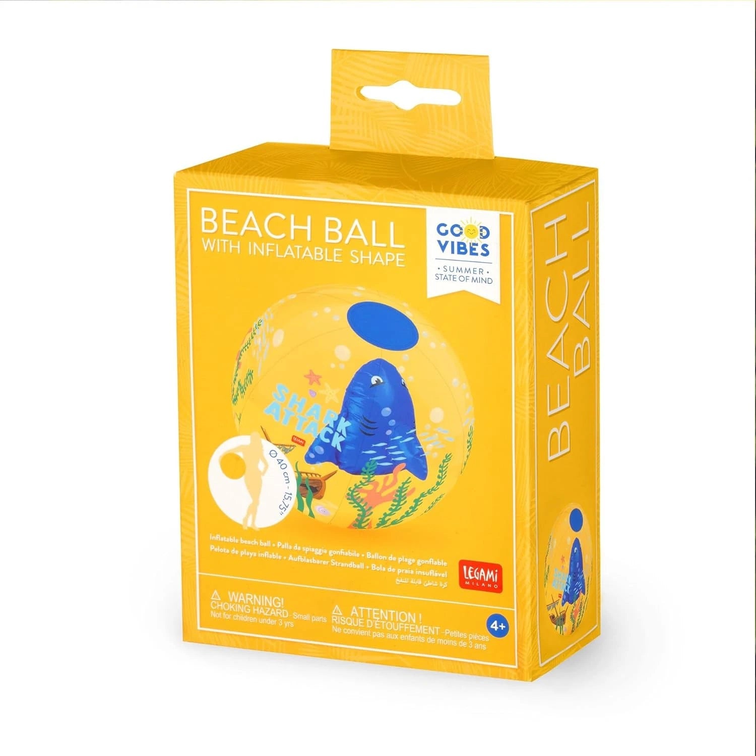 INFLATABLE BEACH BALL - BEACH BALL - SHARK