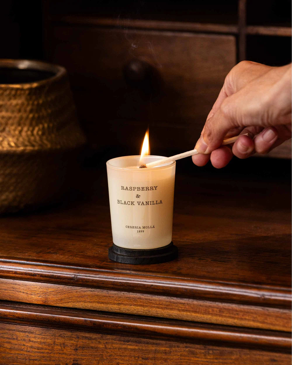 Raspberry & Black Vanilla 70g Mini Candle